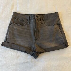 Madewell Grey Jean Shorts